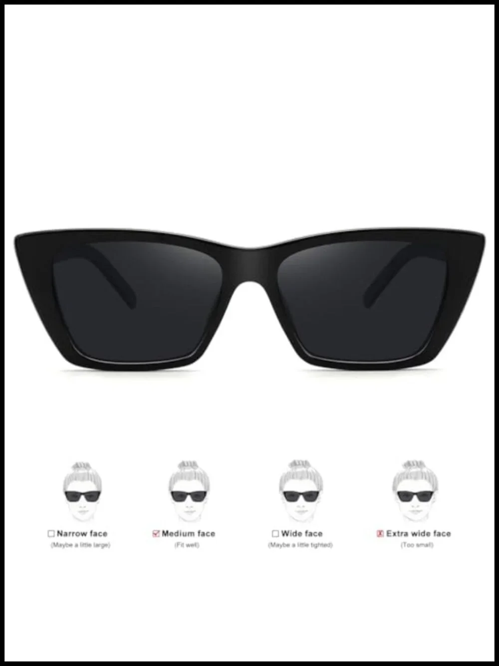 Vintage Cat Eye Sunglasses with Polarized UV400 Lenses